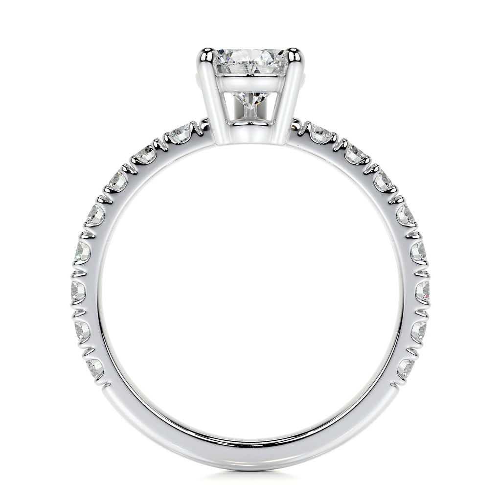 Pear Pave Lab Grown Diamond Engagement Ring
