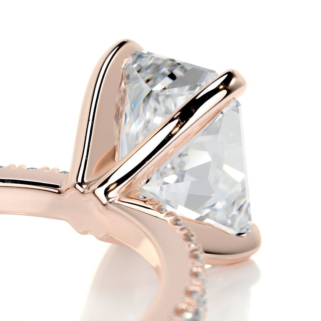 Radiant Pave Lab Grown Diamond Engagement Ring