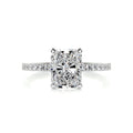 Radiant Pave Lab Grown Diamond Engagement Ring