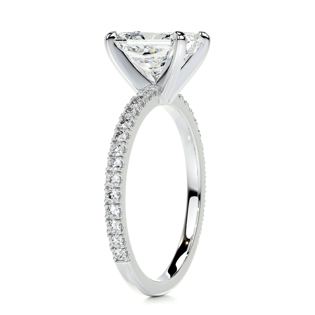 Radiant Pave Lab Grown Diamond Engagement Ring