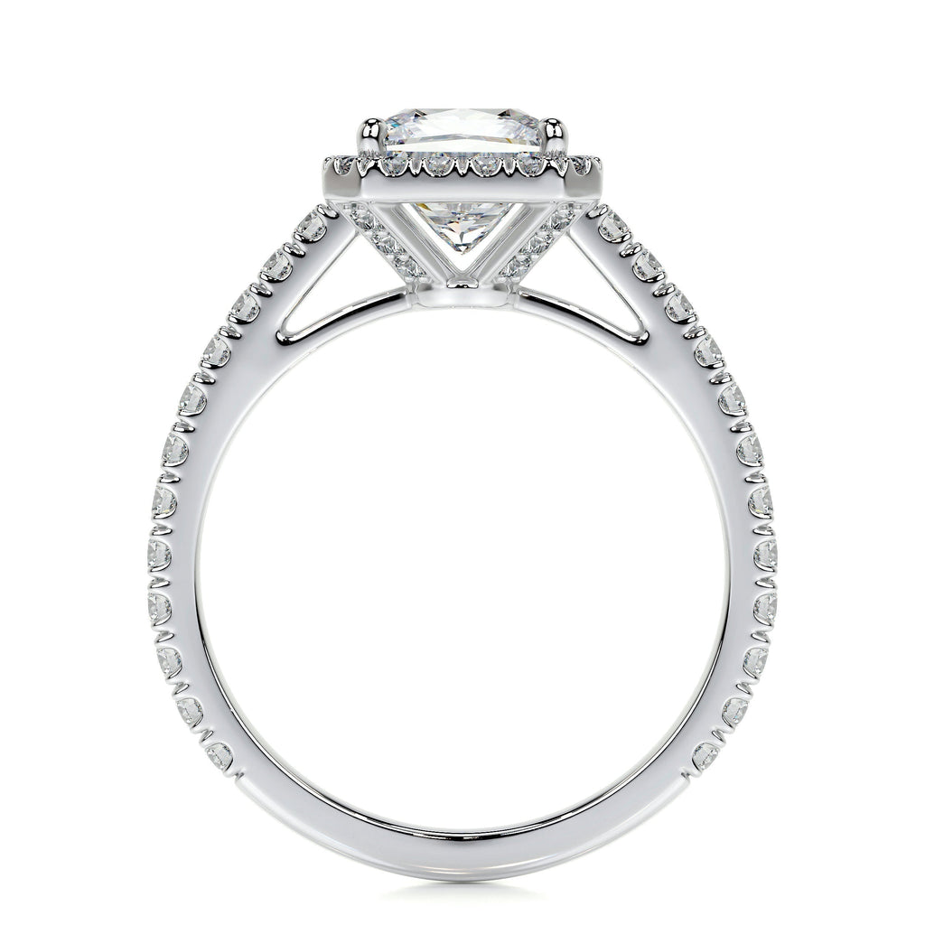 Princess Halo & Pave Lab Grown Diamond Engagement Ring