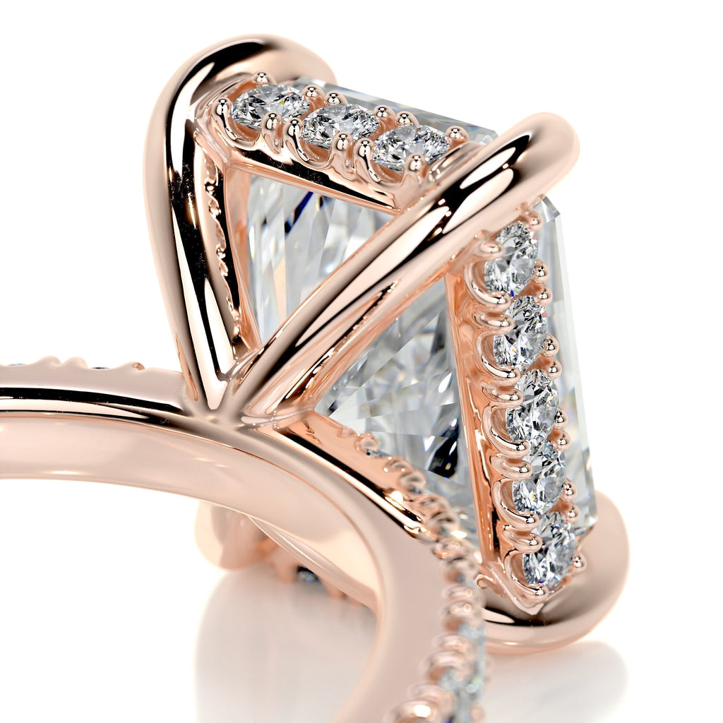 Radiant Pave Lab Grown Diamond Engagement Ring