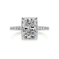 Radiant Pave Lab Grown Diamond Engagement Ring