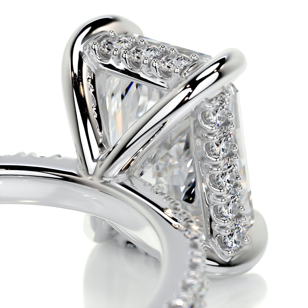 Radiant Pave Lab Grown Diamond Engagement Ring