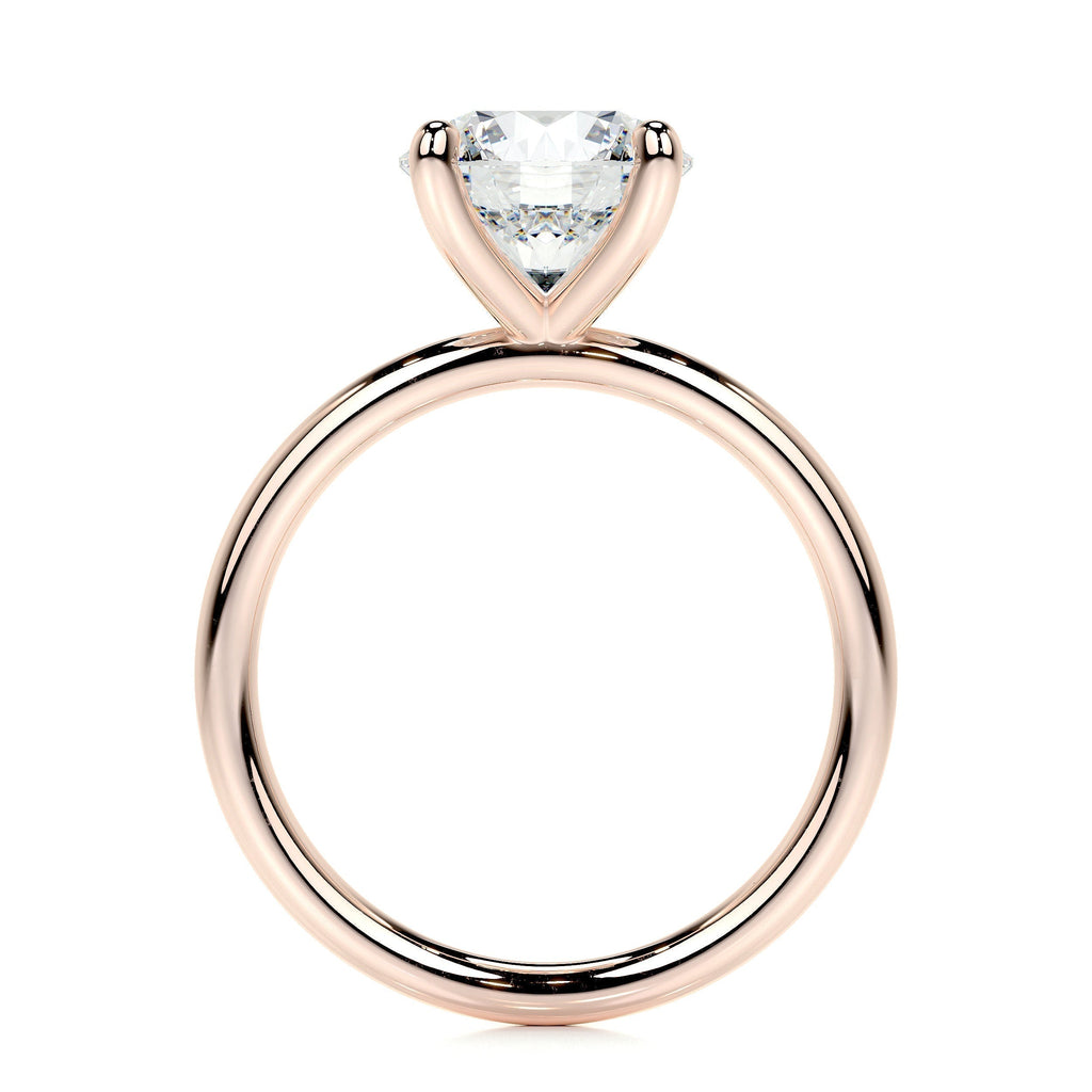 Round Solitaire Lab Grown Diamond Engagement Ring