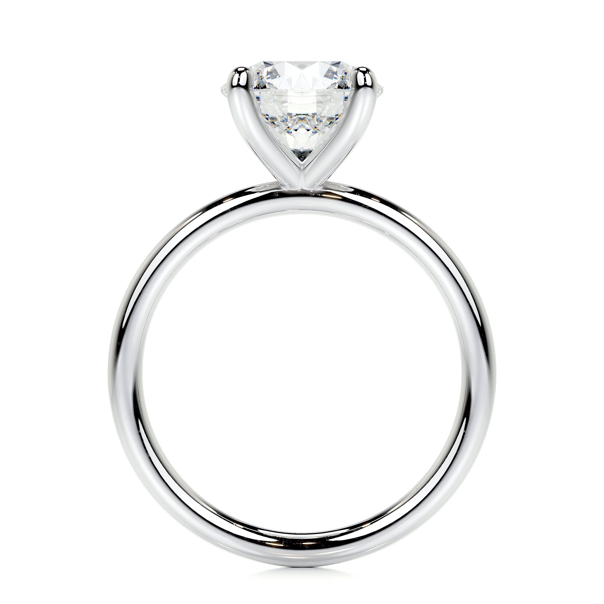 Round Solitaire Lab Grown Diamond Engagement Ring