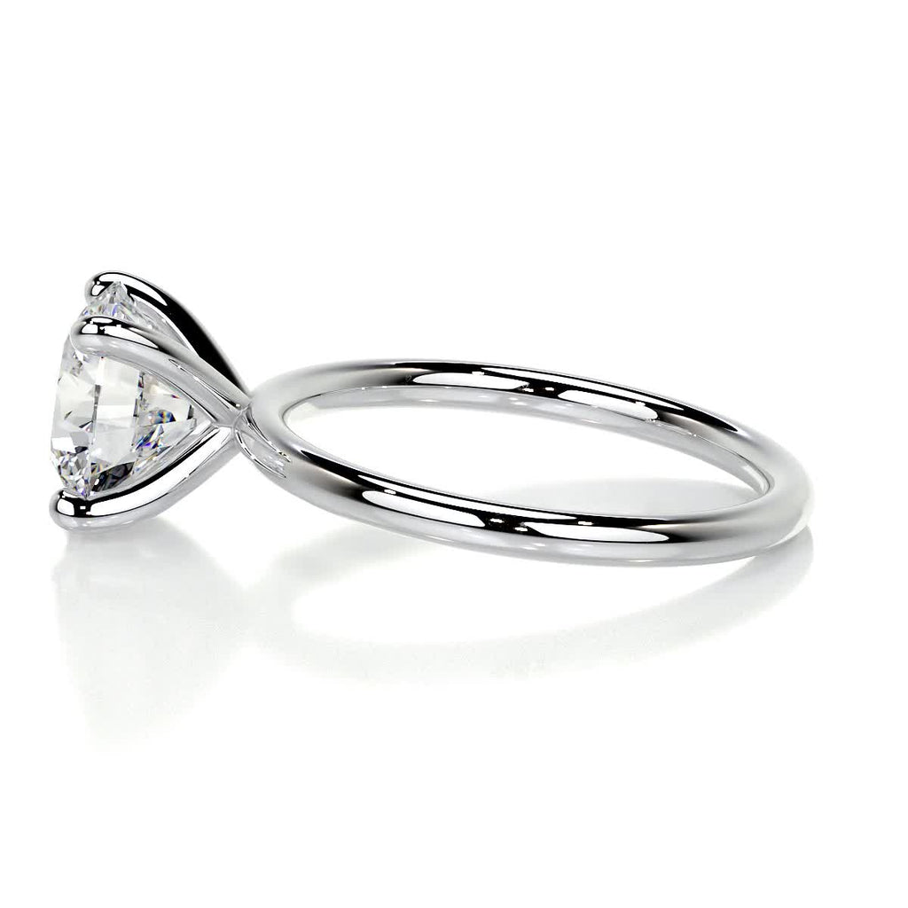 Round Solitaire Lab Grown Diamond Engagement Ring