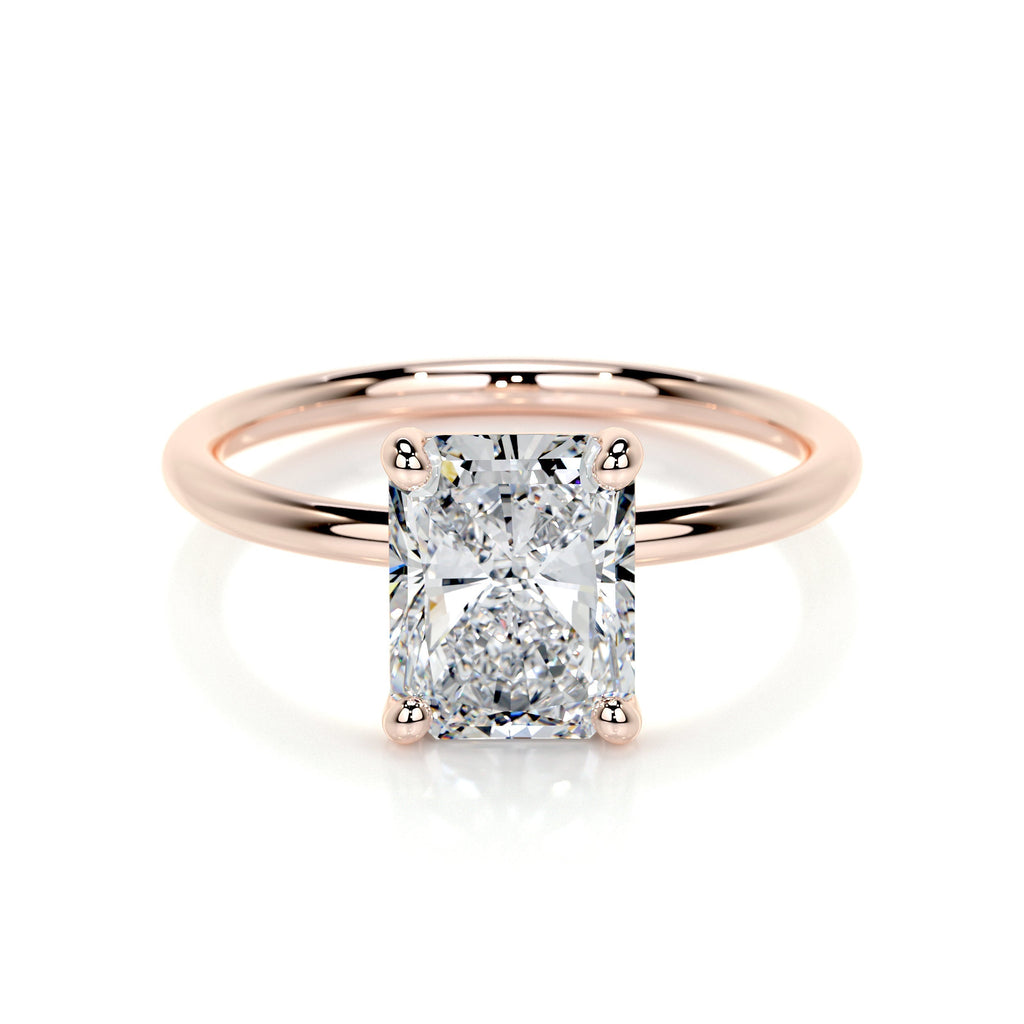 Radiant Solitaire Lab Grown Diamond Engagement Ring