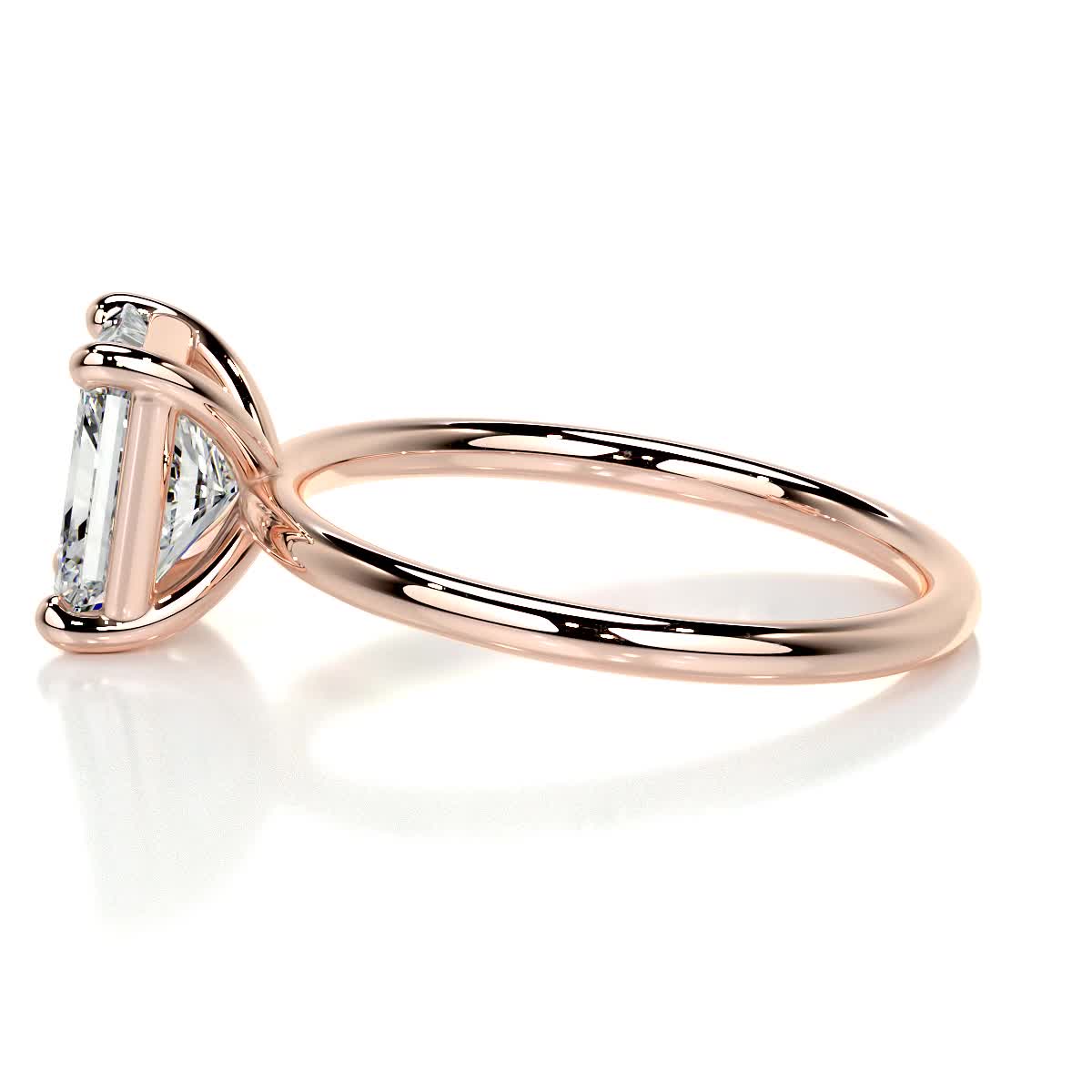 Radiant Solitaire Lab Grown Diamond Engagement Ring
