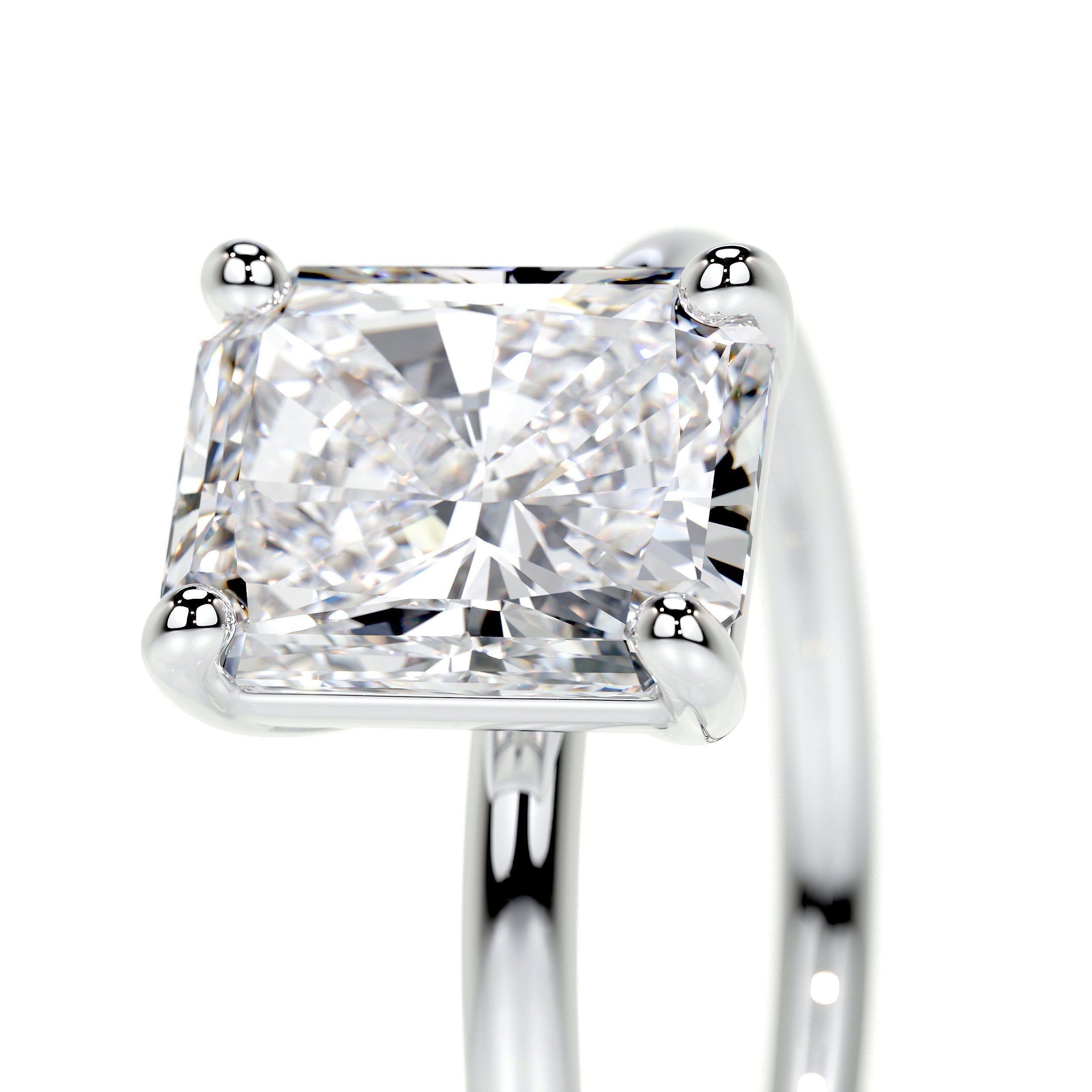 Radiant Solitaire Lab Grown Diamond Engagement Ring