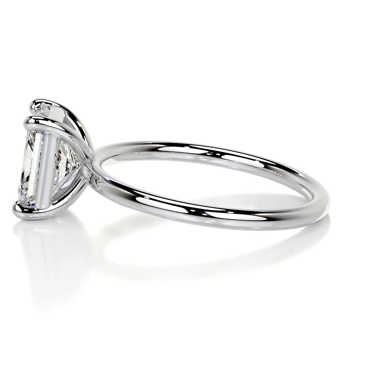 Radiant Solitaire Lab Grown Diamond Engagement Ring