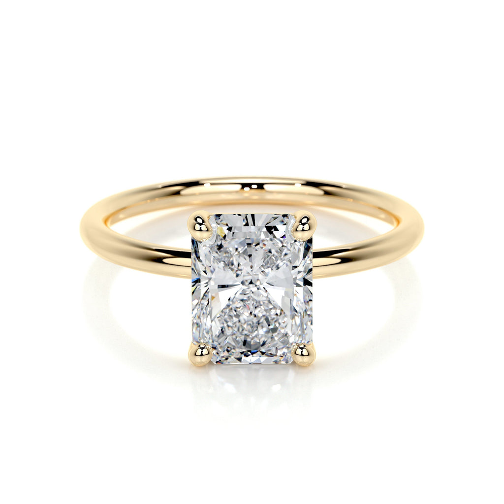 Radiant Solitaire Lab Grown Diamond Engagement Ring