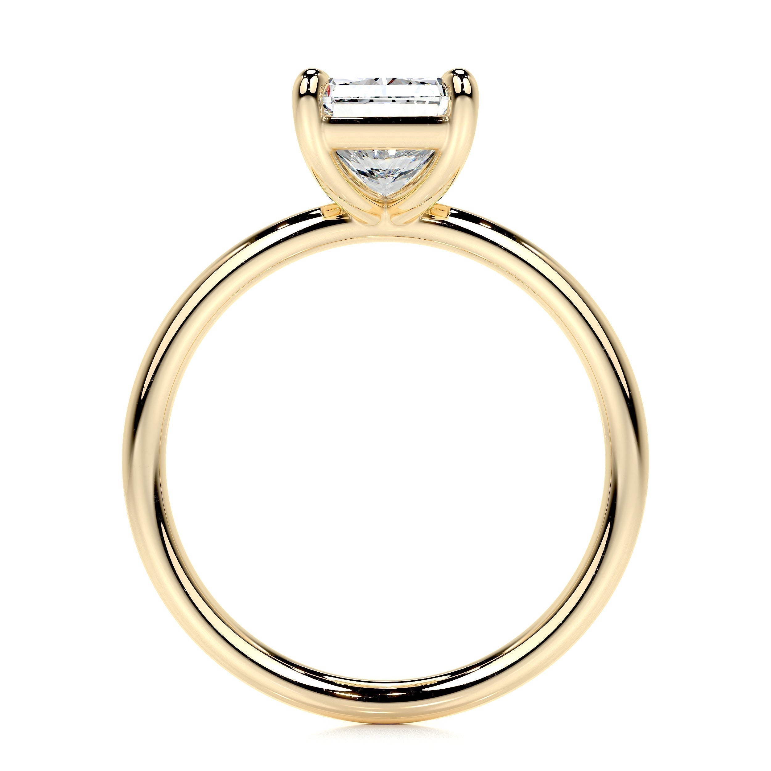 Radiant Solitaire Lab Grown Diamond Engagement Ring