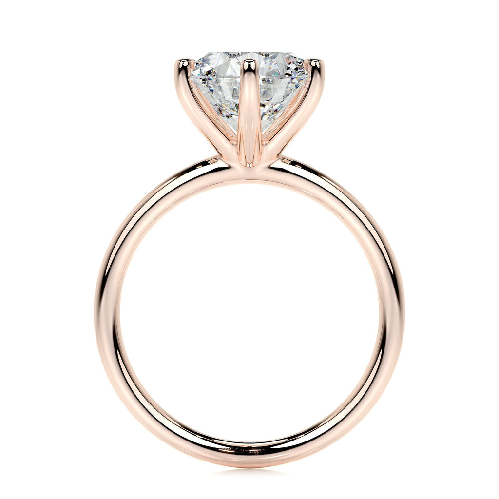 Round Solitaire Lab Grown Diamond Engagement Ring