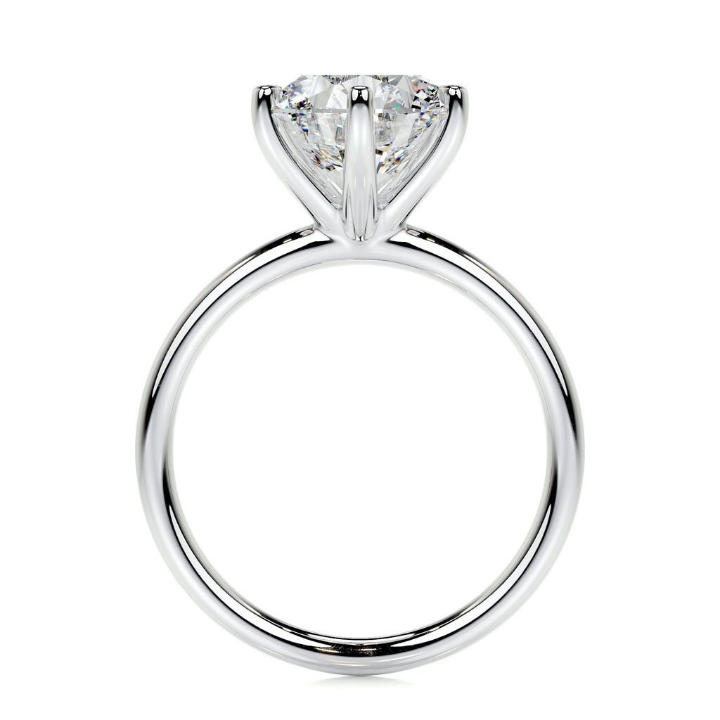 Round Solitaire Lab Grown Diamond Engagement Ring