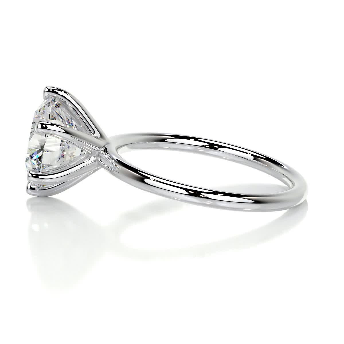 Round Solitaire Lab Grown Diamond Engagement Ring