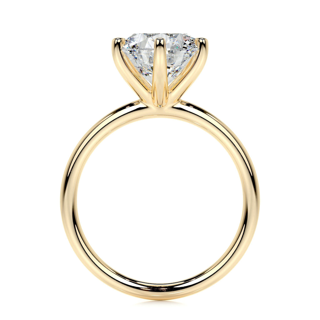 Round Solitaire Lab Grown Diamond Engagement Ring