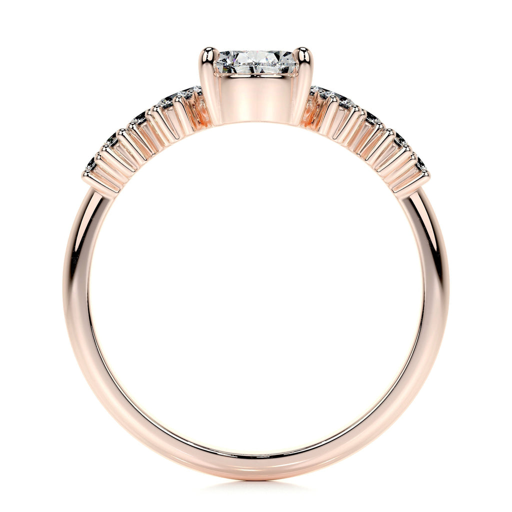 Pear Cluster Lab Grown Diamond Engagement Ring