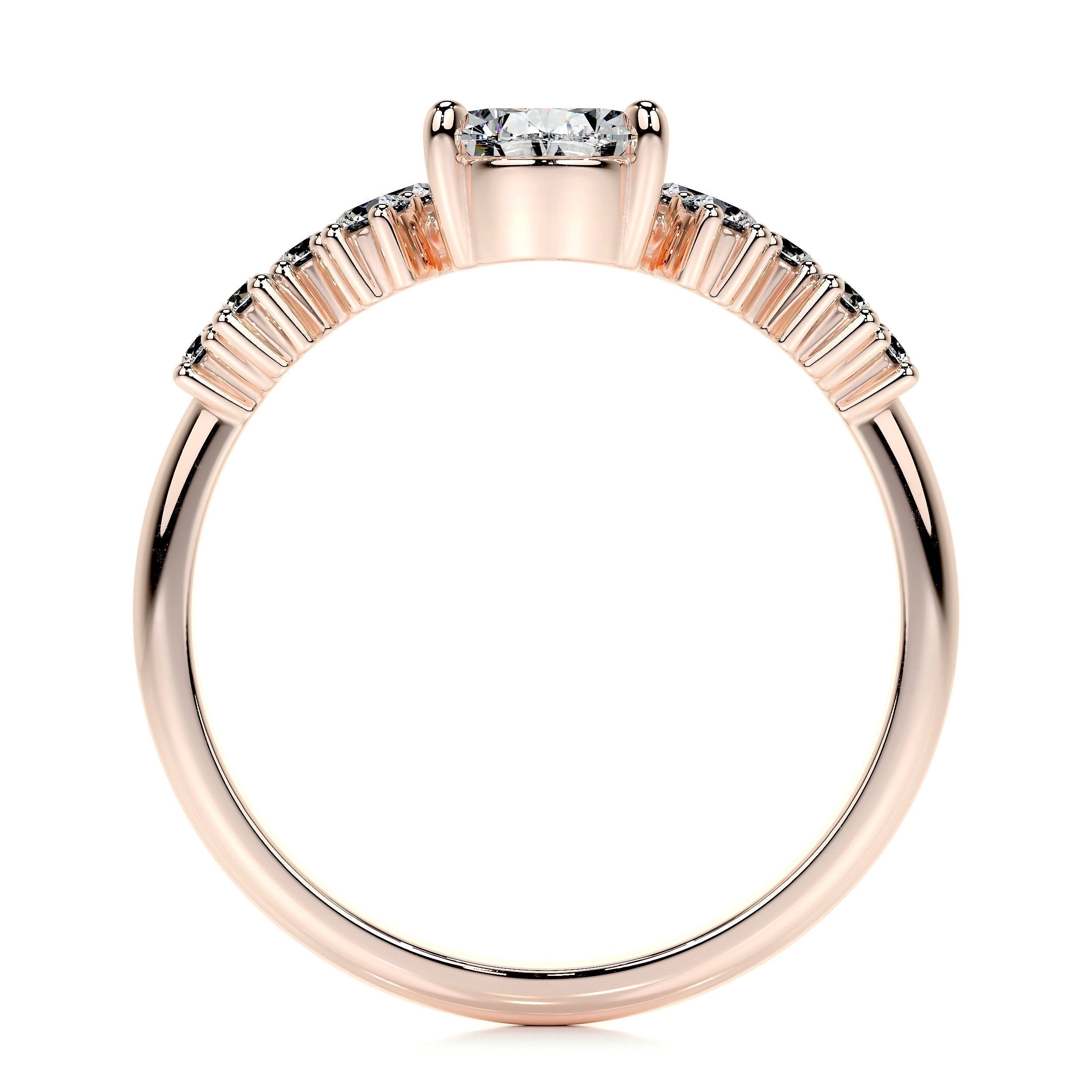 Pear Cluster Lab Grown Diamond Engagement Ring