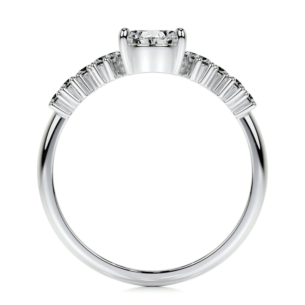 Pear Cluster Lab Grown Diamond Engagement Ring