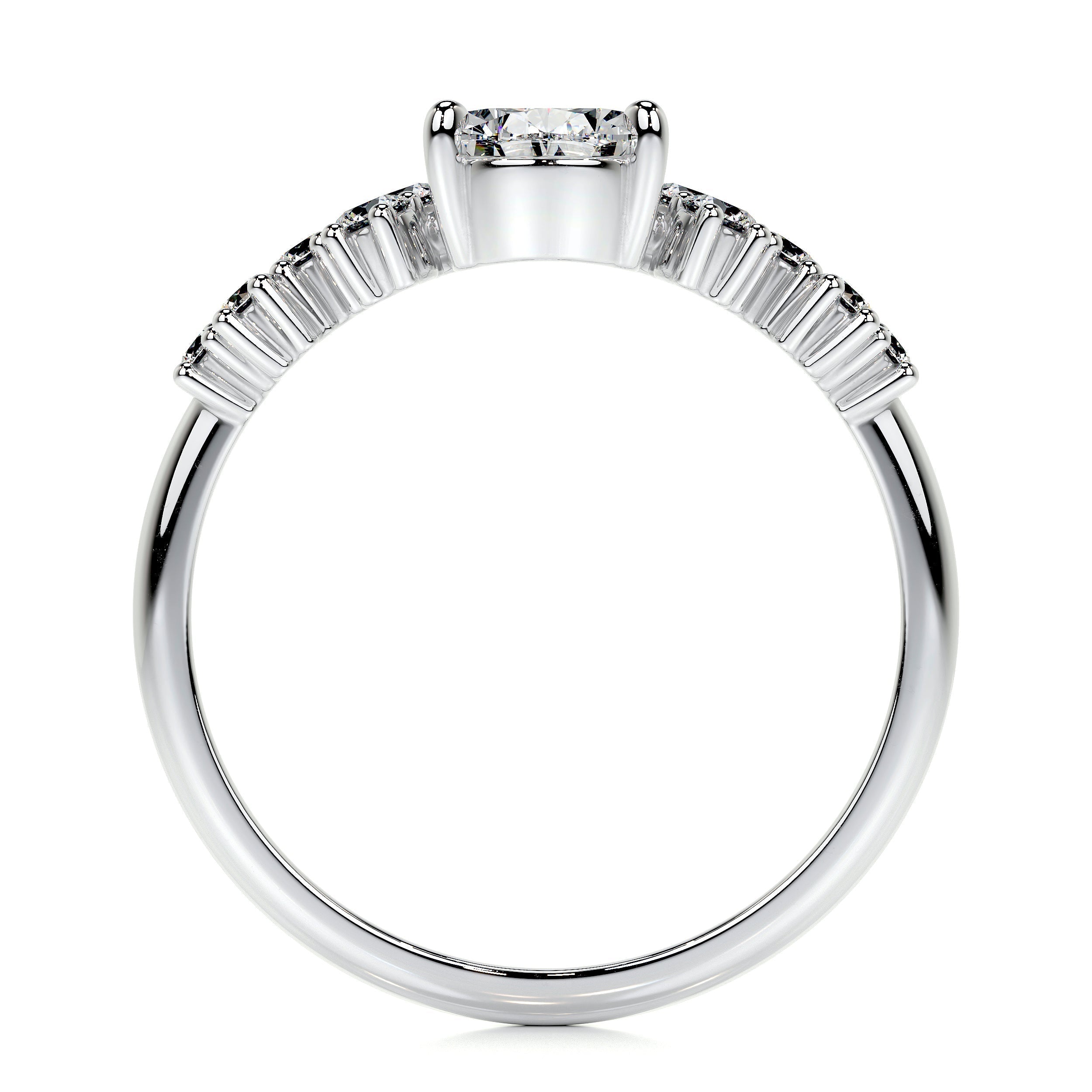 Pear Cluster Lab Grown Diamond Engagement Ring