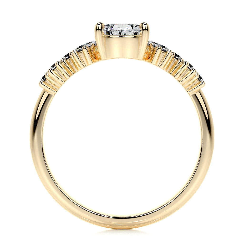 Pear Cluster Lab Grown Diamond Engagement Ring