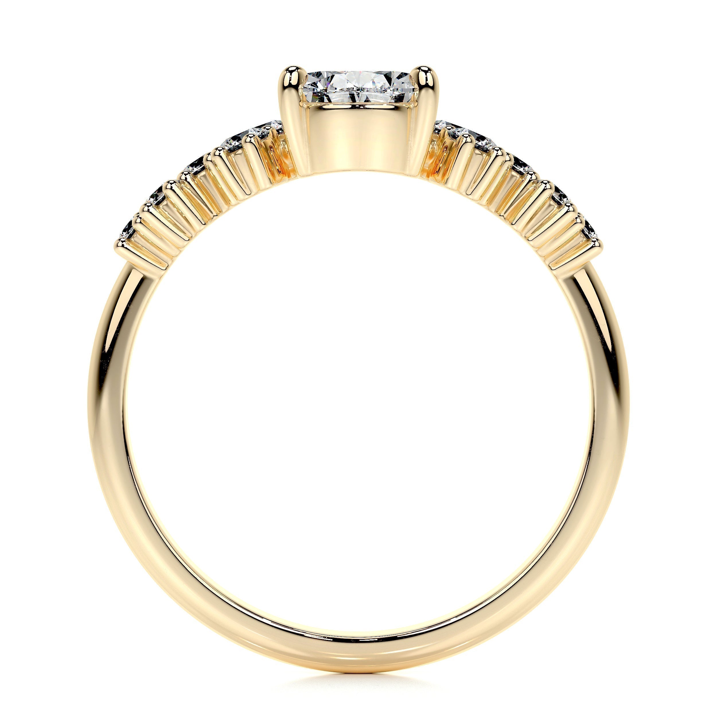 Pear Cluster Lab Grown Diamond Engagement Ring