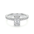 Radiant Pave Lab Grown Diamond Engagement Ring