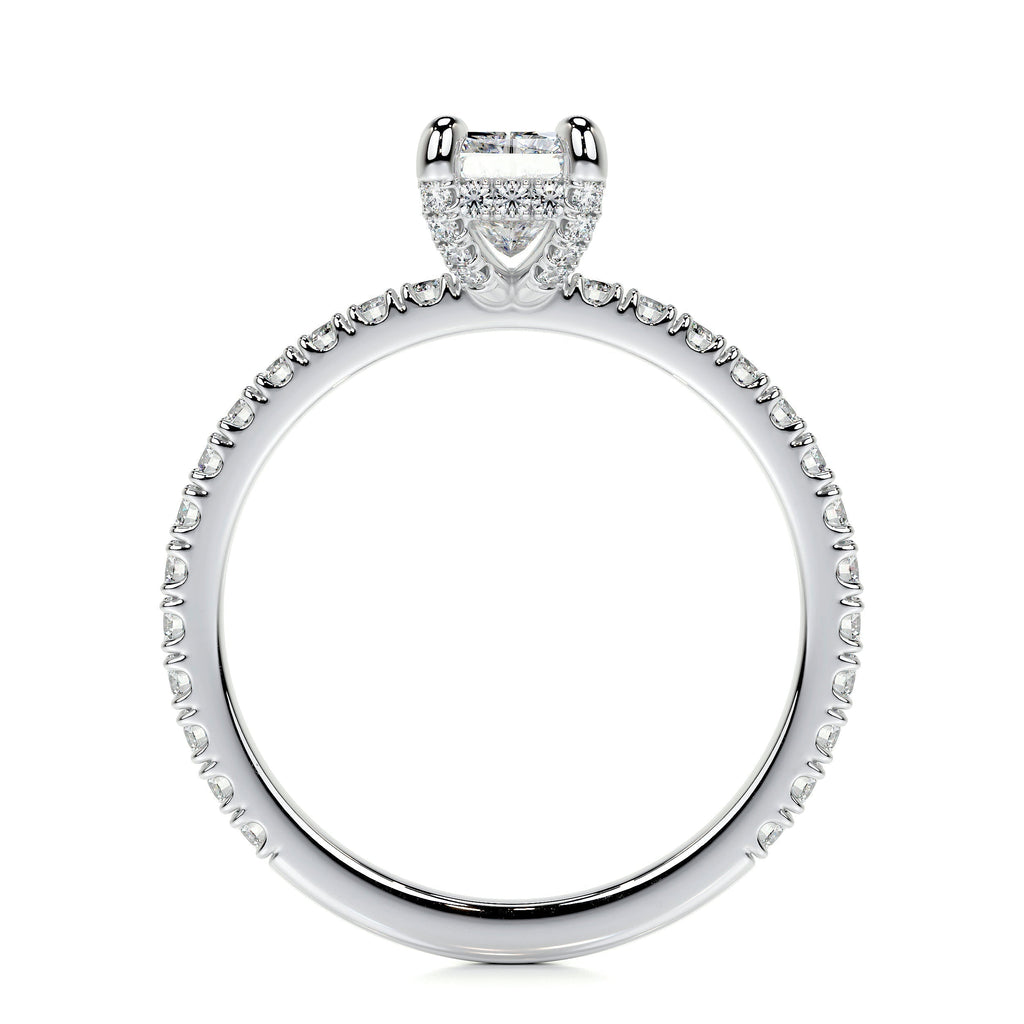 Radiant Pave Lab Grown Diamond Engagement Ring