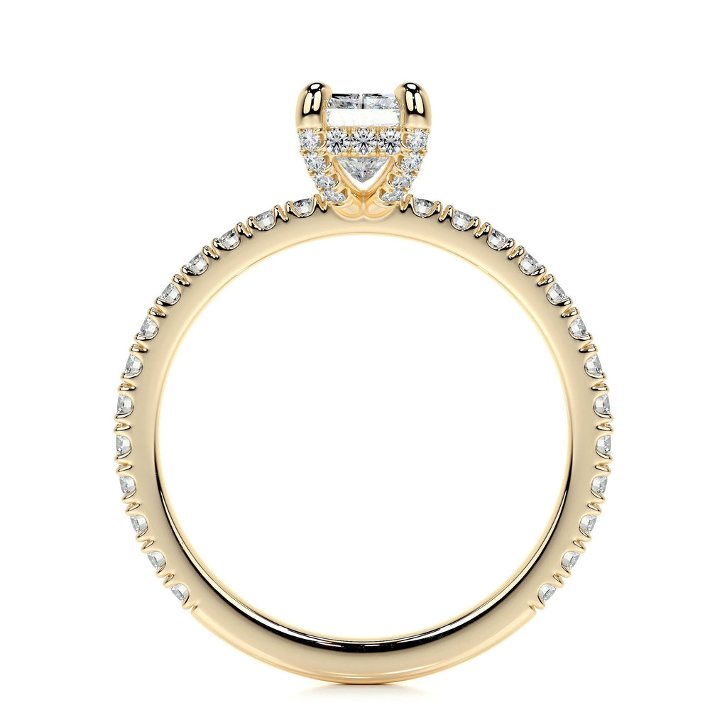 Radiant Pave Lab Grown Diamond Engagement Ring