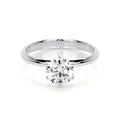 Round Solitaire Lab Grown Diamond Engagement Ring