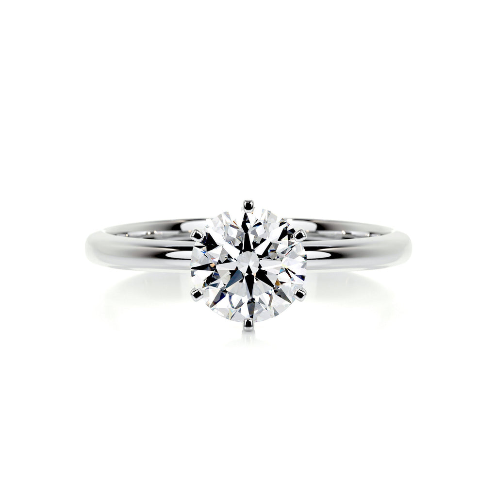 Round Solitaire Lab Grown Diamond Engagement Ring