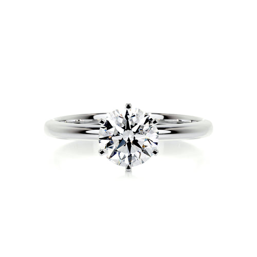 Round Solitaire Lab Grown Diamond Engagement Ring