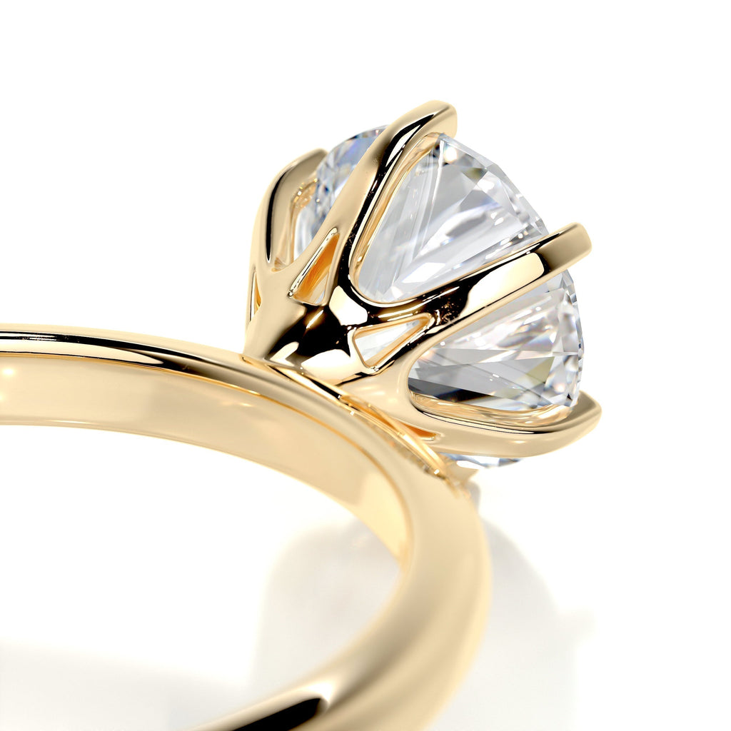 Round Solitaire Lab Grown Diamond Engagement Ring