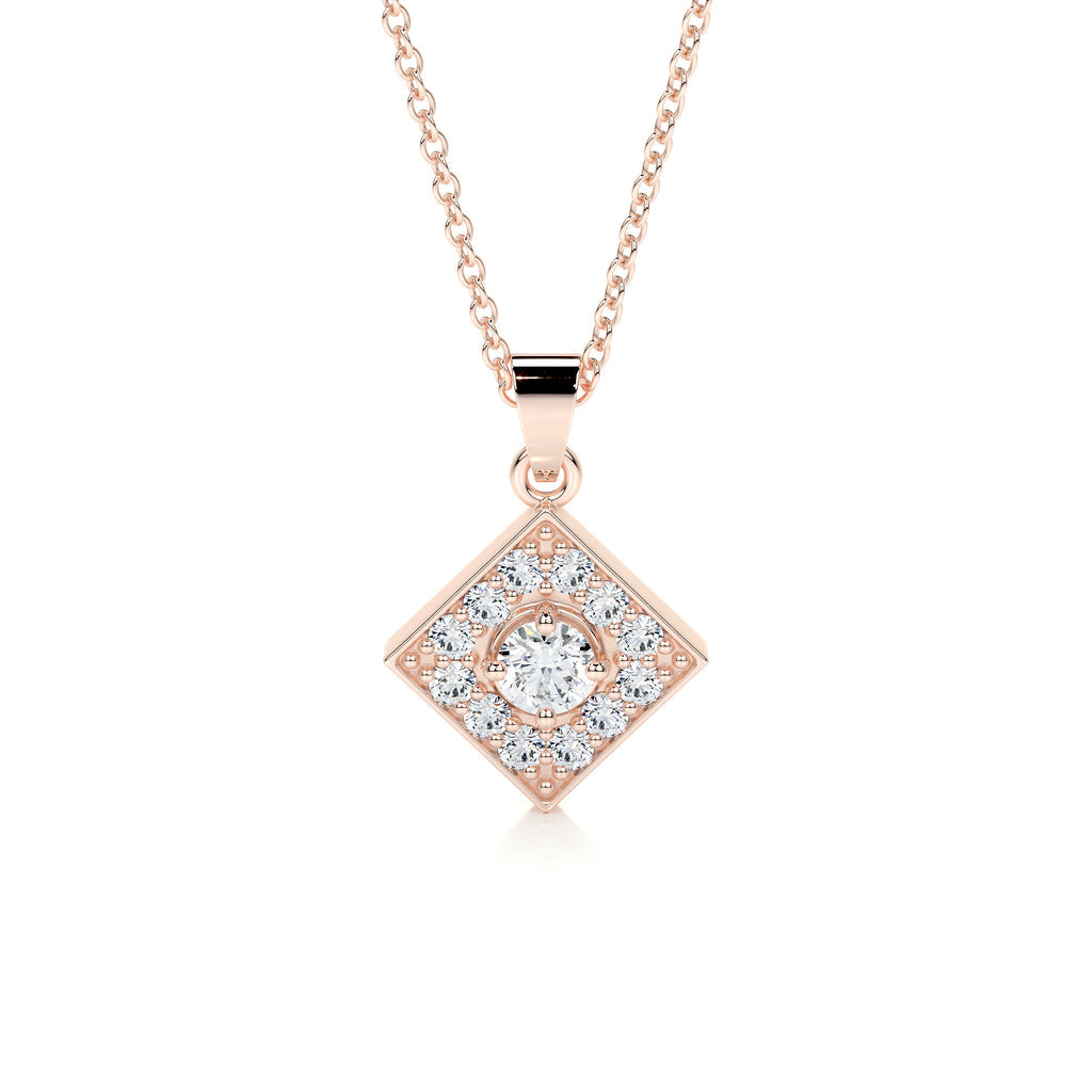 0.25 CT Round Lab Grown Diamond Necklace