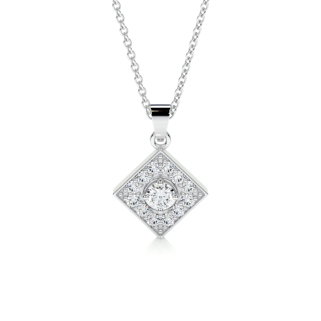 0.25 CT Round Lab Grown Diamond Necklace