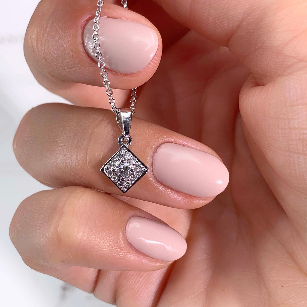 0.25 CT Round Lab Grown Diamond Necklace