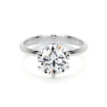 Round Solitaire Lab Grown Diamond Engagement Ring