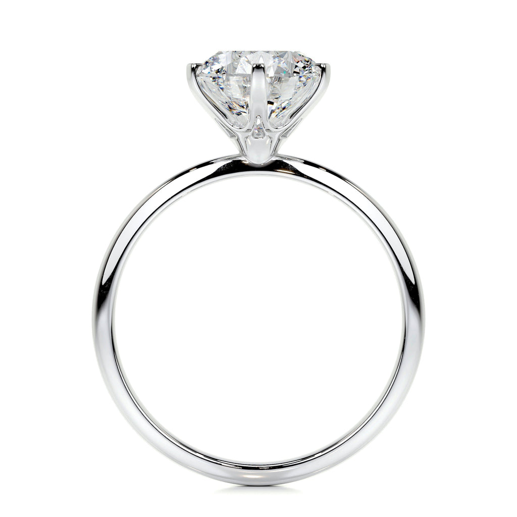 Round Solitaire Lab Grown Diamond Engagement Ring