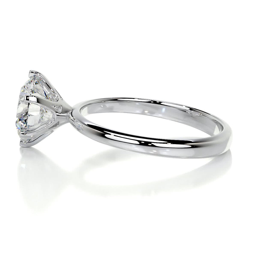 Round Solitaire Lab Grown Diamond Engagement Ring