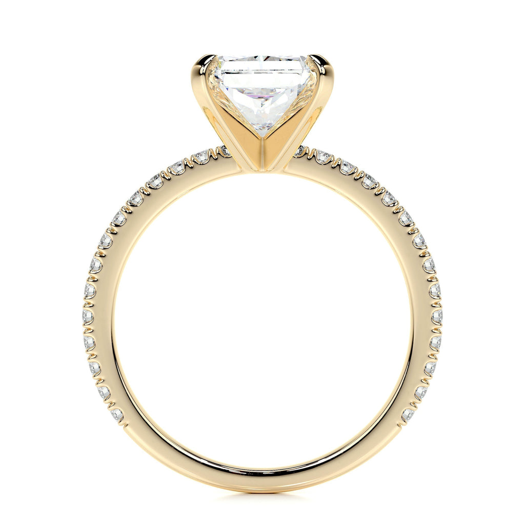 Radiant Pave Lab Grown Diamond Engagement Ring