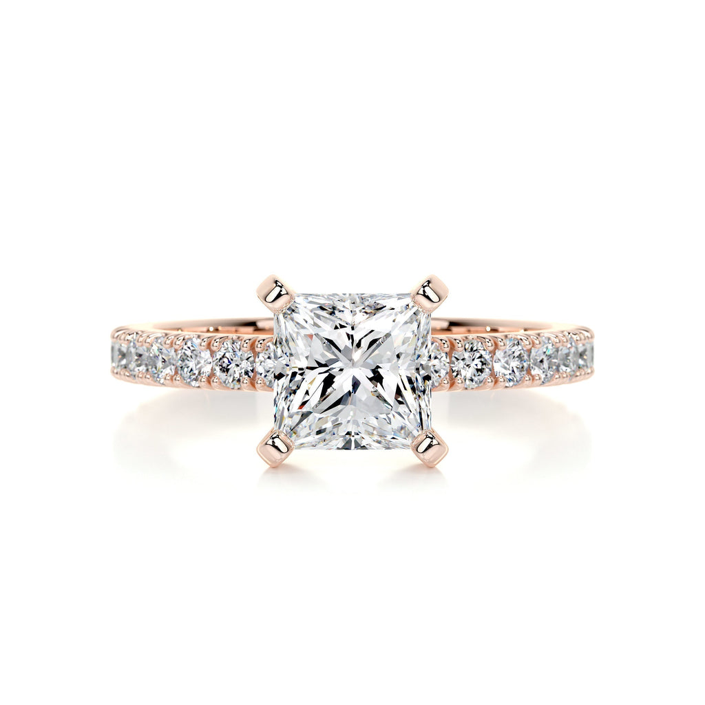 Princess Pave Lab Grown Diamond Engagement Ring