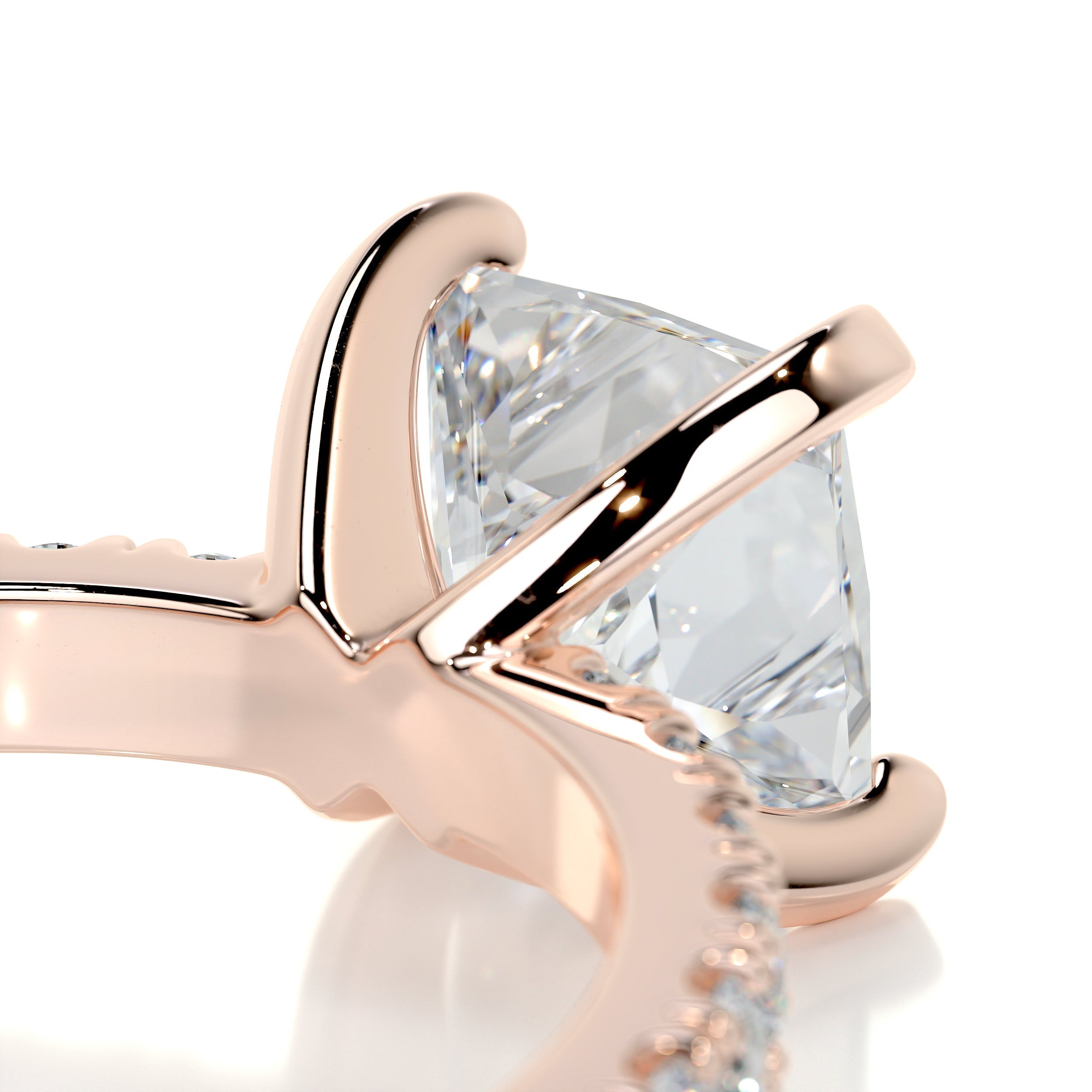 Princess Pave Lab Grown Diamond Engagement Ring