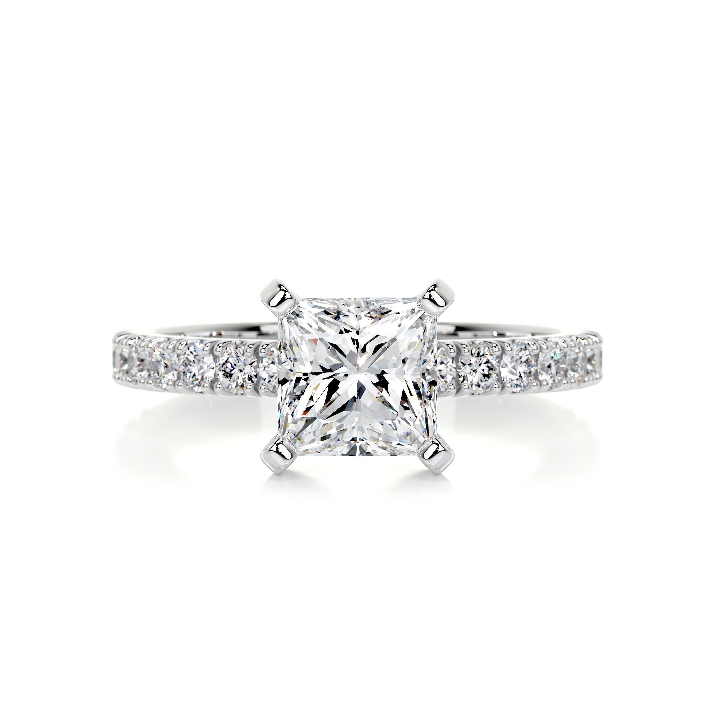 Princess Pave Lab Grown Diamond Engagement Ring