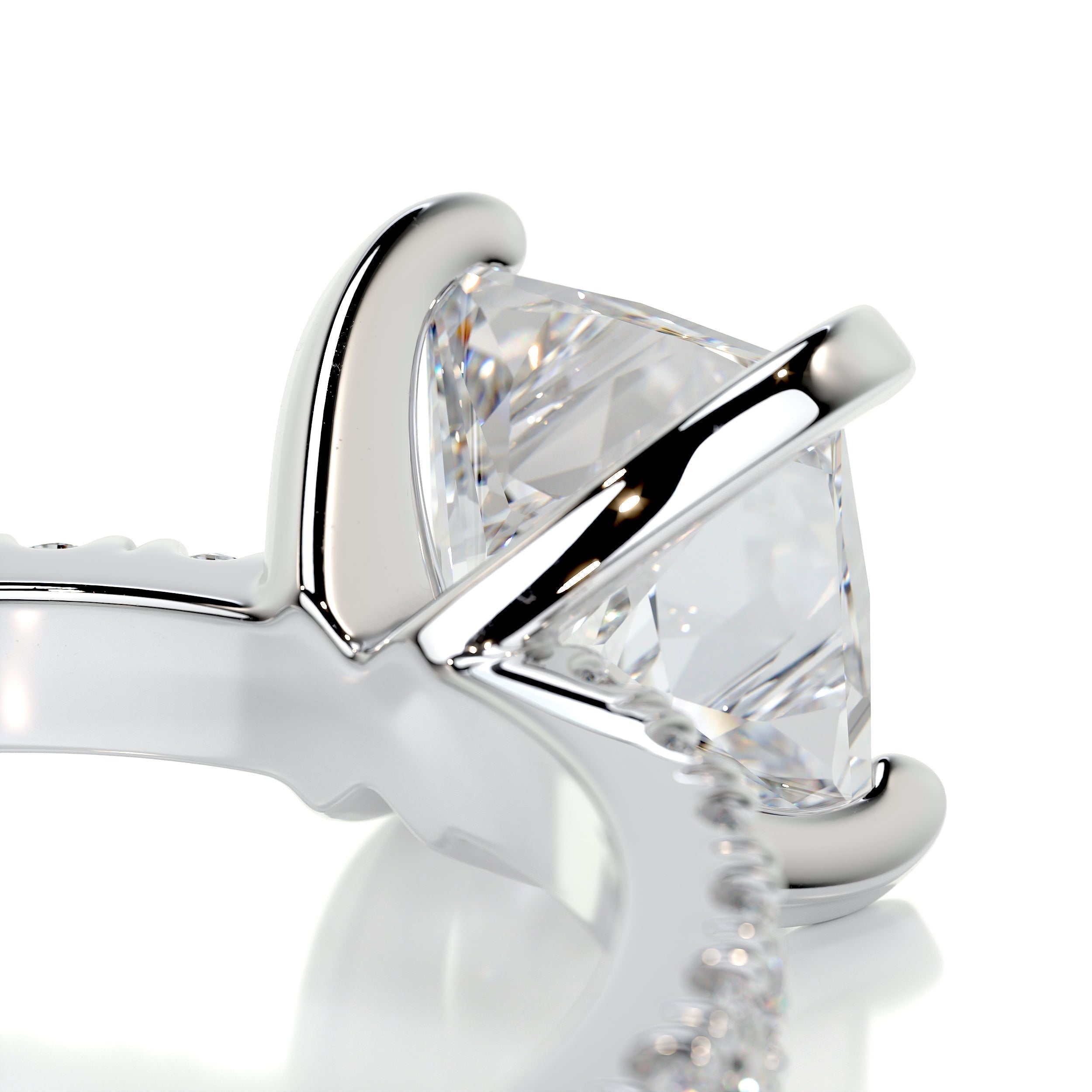 Princess Pave Lab Grown Diamond Engagement Ring