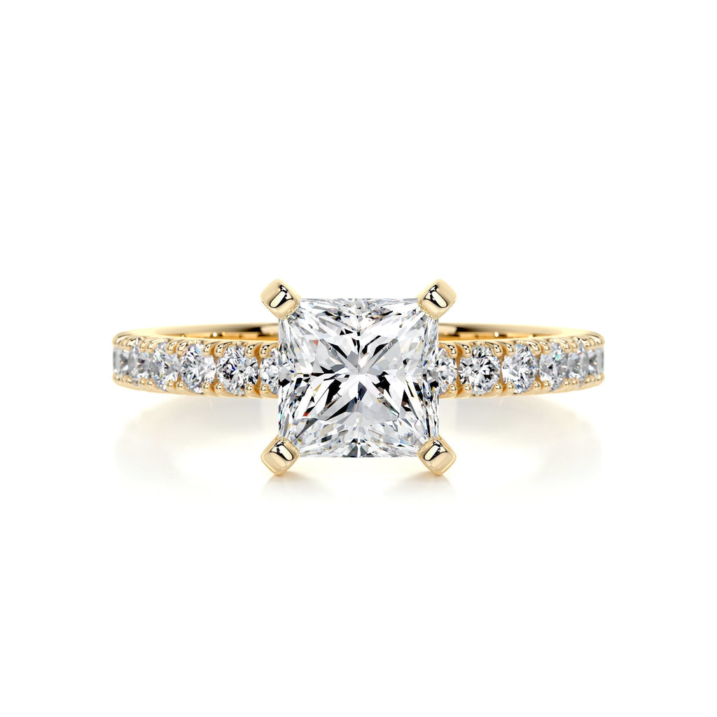 Princess Pave Lab Grown Diamond Engagement Ring