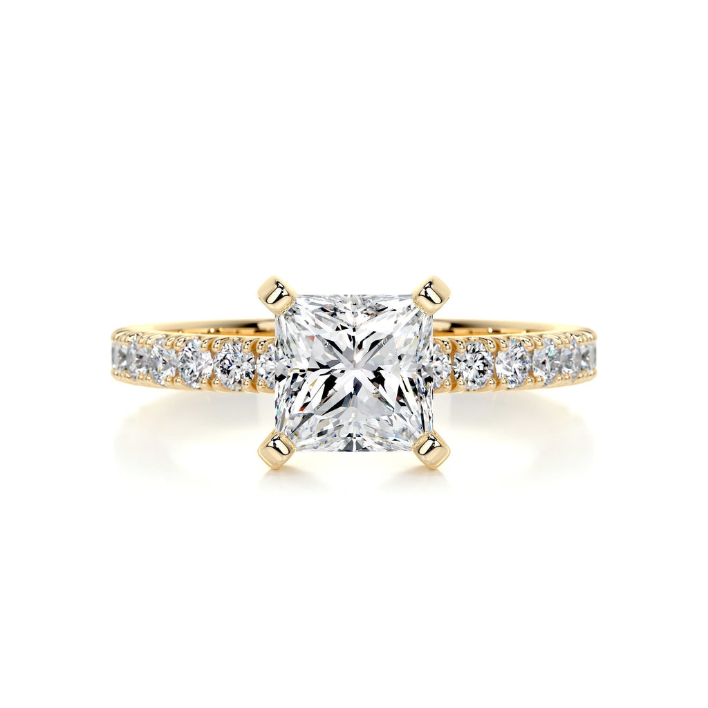 Princess Pave Lab Grown Diamond Engagement Ring