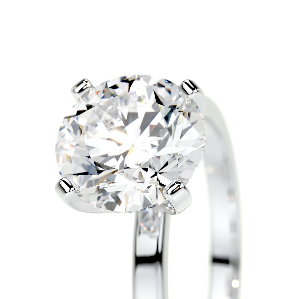 Round Solitaire Lab Grown Diamond Engagement Ring