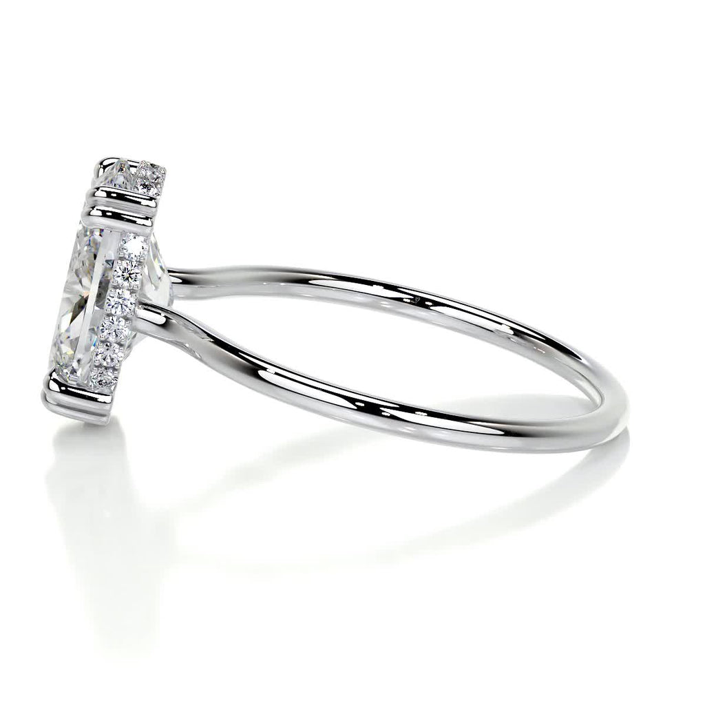 Oval Hidden Halo Lab Grown Diamond Engagement Ring