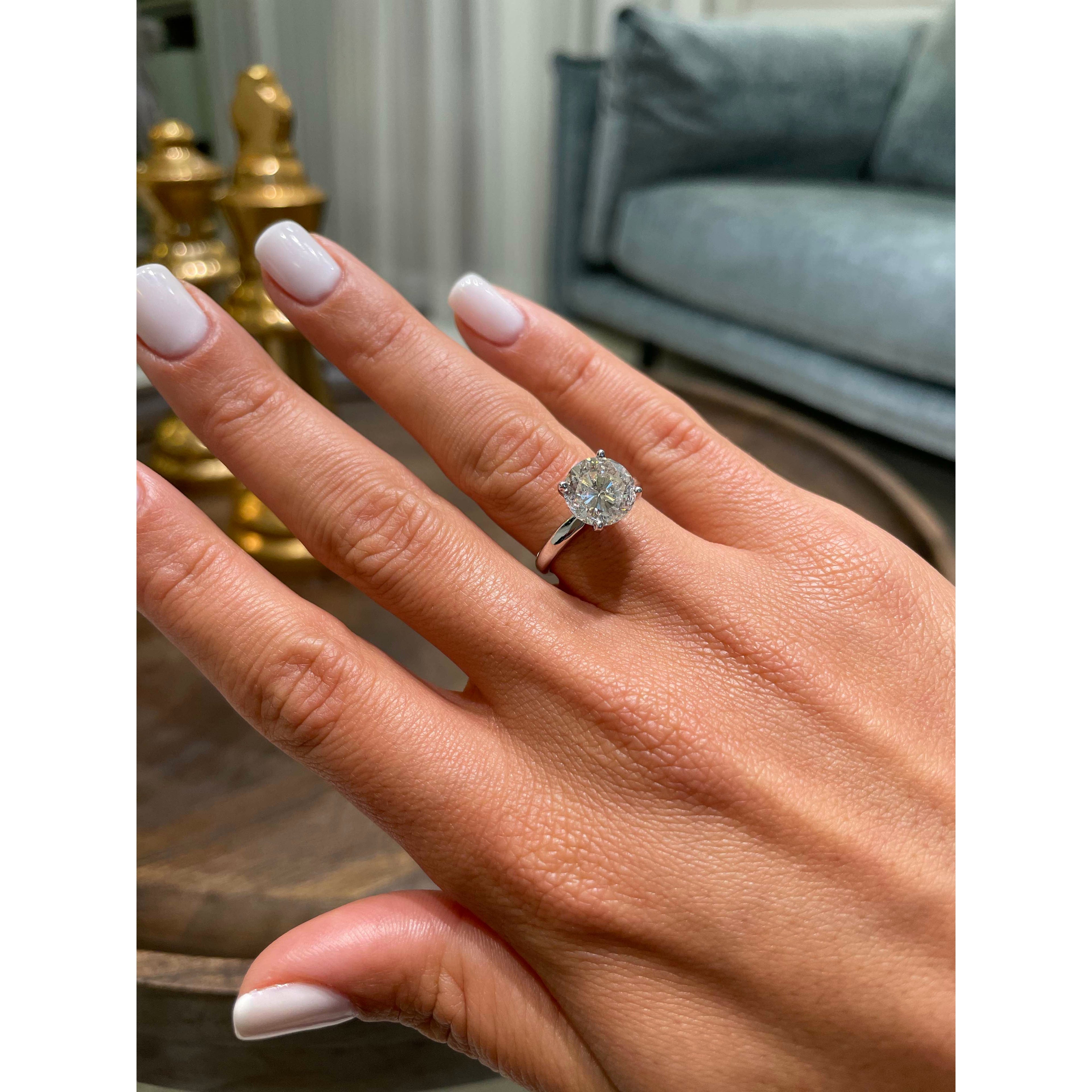 Princess Solitaire Lab Grown Diamond Engagement Ring